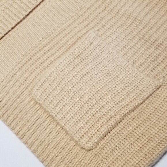 NWT 360 Cashmere Lizbeth 100% Cashmere Oversized Rib Knit Cardigan Shell $587 - Picture 13 of 15